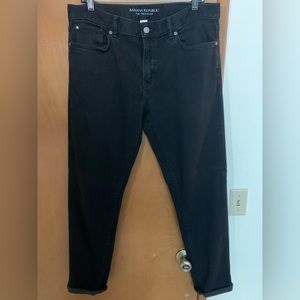 Banana Republic Traveler Slim Jean - Black - 34x34